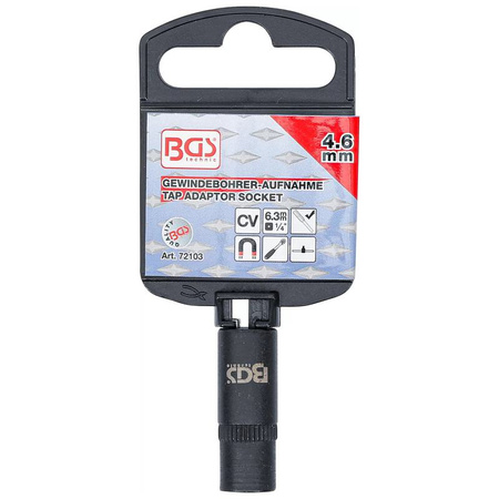 Nasadka klucza nasadowego do gwintownika 4,6 mm; napęd 6,3 mm (1/4"), BGS 72103