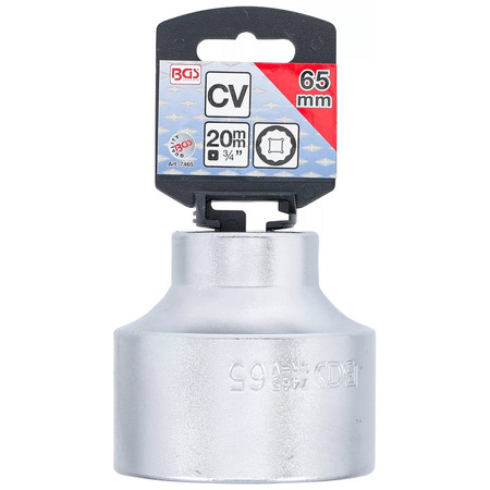 Nasadka dwunastokątna 65 mm; napęd 20 mm (3/4"), BGS 7465