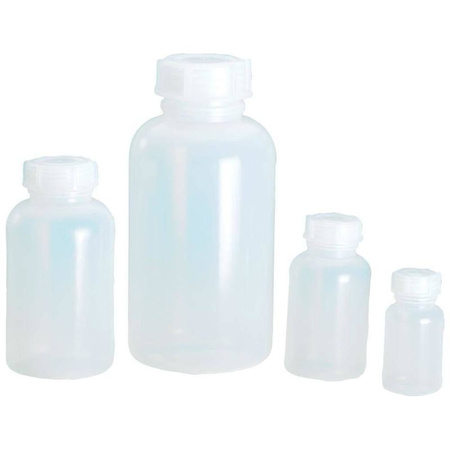 Butelka z polietylenu LDPE 750 ml z szeroką szyjka do próbek i chemikaliów Hunersdorff