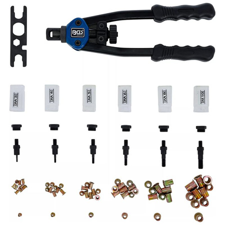 Zestaw szczypiec do nitonakrętek M3-M10 68 szt., BGS 408