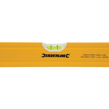 Poziomica 120 cm frezowana aluminiowa Silverline SL22