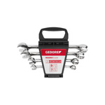 Zestaw 4 kluczy płasko-czkowych z grzechotką 10-19 mm, GEDORE RED, R05905004