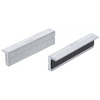 Szczęki ochronne do imadła aluminiowego, poziomy profil V, szerokość 125 mm, 2 szt., BGS 9282