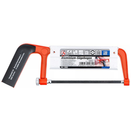 Aluminiowa piła do metalu ze skrzynką uciosową i brzeszczotem 150 mm, BGS Diy 2082