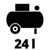 Kompresor bezolejowy 24 l, 8 bar TC-AC 200/24/8 OF EINHELL