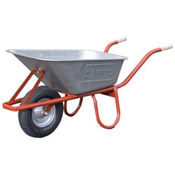 Taczka budowlana Allcar 85 l LUKU z głęboką misą, stal ocynkowana, CAPITO