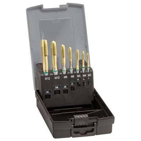 Zestaw gwintowników maszynowych, DIN371 HSSE TiN, typ UNI kształt B M3-M12 GÜHRING