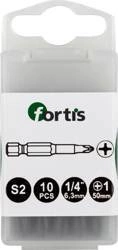 Bity 1/4 DIN3126 Phillips PH 1 x 50mm 10szt FORTIS