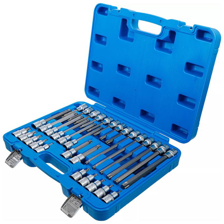 Zestaw 32 nasadek z bitem TORX TX20-70 12,5 mm (1/2") profil T (do Torx), BGS 5182