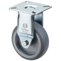 Kółko koło obrotowe stałe gumowe wózka 75mm 60kg