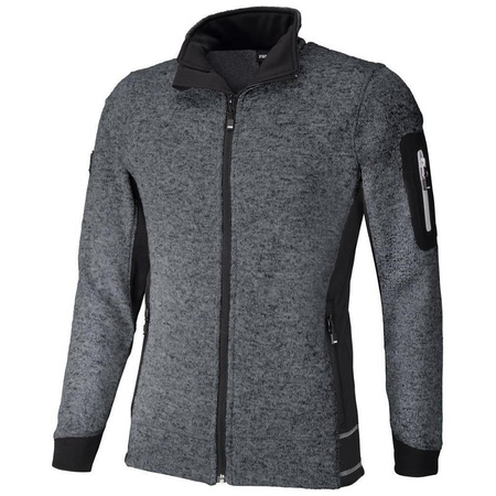 Dzianinowa kurtka polarowa CHRISTOPH antracytowo-czarna rozmiar 2XL