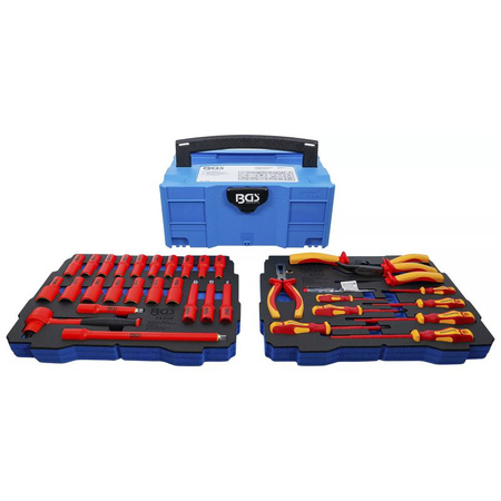 Zestaw szczypiec VDE / wkrętaków i kluczy nasadowych BGS systainer® 36 szt., BGS 70230