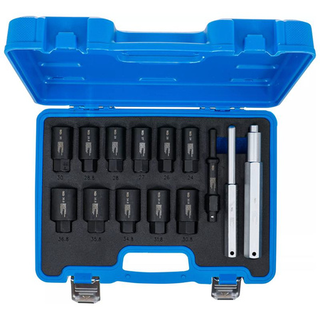 Zestaw do demontażu zabezpieczeń kół 14 szt., BGS 74448