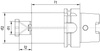 Uchwyt do głowic frezarskich DIN69893A KKB HSK-A63 16x50mm HAIMER