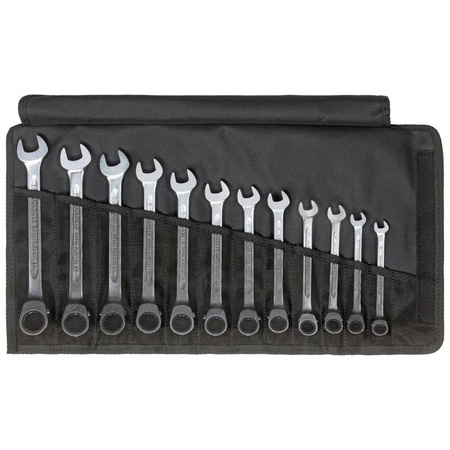 Zestaw kluczy płasko-oczkowych z grzechotką Stahlwille