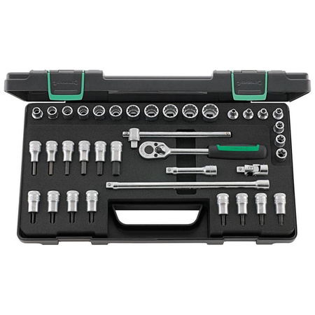 Zestaw nasadek 3/8" z grzechotką, pokrętłem, przegubem kardana 45/49/32/5TX Stahlwille
