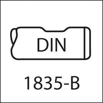 Nawiertak NC DIN1835 HSSCo5 TiN,kształt B 120°, chwyt cylindryczny 5,0mm FORMAT