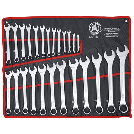 Zestaw 25 kluczy płasko-oczkowych 6-32 mm, BGS DIY 1198