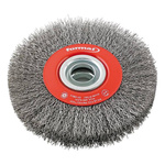 Szczotka tarczowa, drut stalowy 125x22mm FORMAT