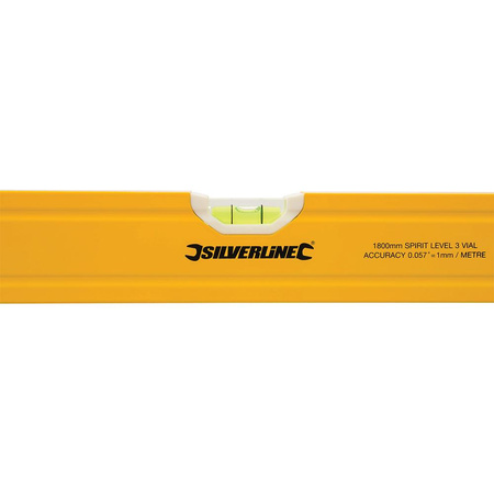 Poziomica 180 cm frezowana aluminiowa Silverline SL21