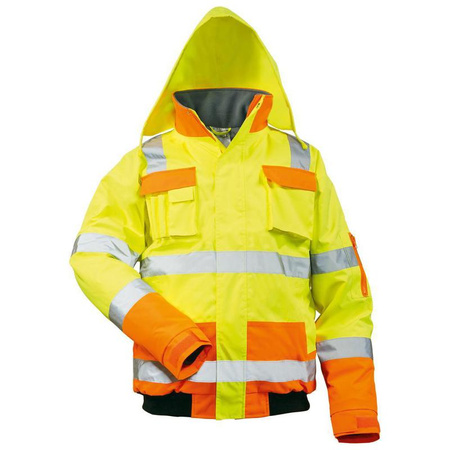 Kurtka pilota ostrzegawcza Mats rozmiar L żółto-pomarańczowy