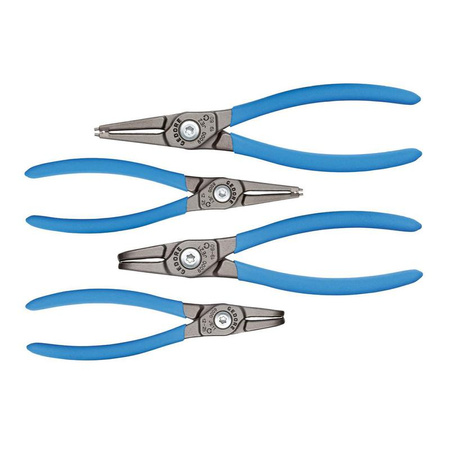 Zestaw 4 szczypiec do pierścieni osadniczych wewnętrznych, Gedore S 8000 JE, 3041999