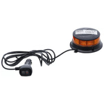 Obrotowa lampa ostrzegawcza żółta z magnesem 12 V / 24 V Ø 130 mm, BGS 70342