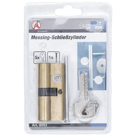 Mosiężna wkładka zamka 70 mm, BGS Diy 8093