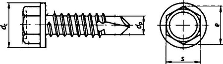 Wkręty samowiercące DIN 7504 K 5,5x38mm 100szt E-NORMpro