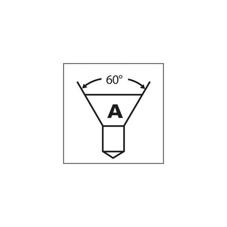 Nawiertak Ø 2,5 mm HSS-Co5, Ø chwytu 6,3 mm, długość 31,5 mm, kąt 60°, TiAlN FORMAT