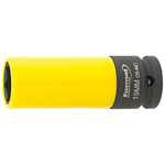 Zestaw udarowych końcówek wymiennych klucza nasadowego 1/2” z osłonką z tworzywa sztucznego, 19x85 mm, FORMAT