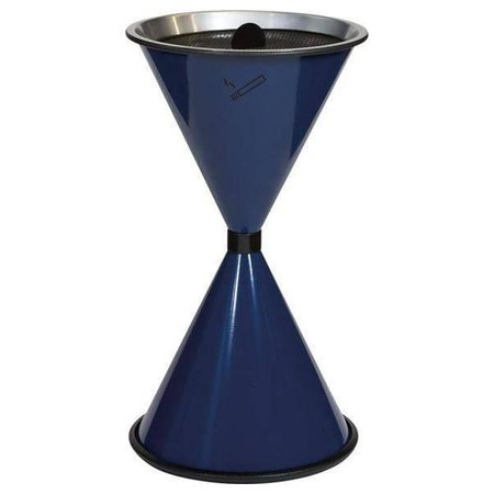 Popielnica stojąca stożkowa niebieska