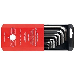 Zestaw kluczy trzpieniowych, kątowych, do śrub z łbem z gniazdem 6-kąt. 5/64"-3/8"x mm FORMAT
