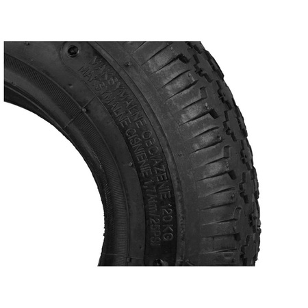 Opona z dętką 4.80/4.00-8 2PR do taczki, wózka, 390 mm, nośność 120 kg, G71000 GEKO