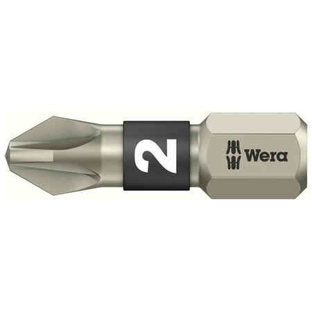 Bit krzyżakowy Pozidriv PZ2 x 25 mm ze stali nierdzewnej 3855/1 TS Wera