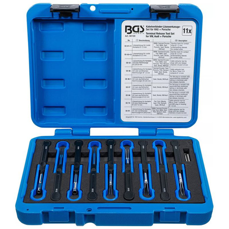 Zestaw narzędzi do rozłączania złączy elektrycznych dla VAG, Porsche 11 szt., BGS 60120
