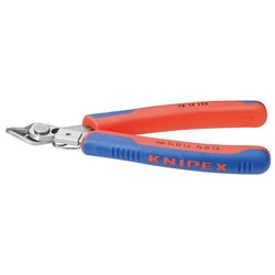 Szczypce tnące boczne Electronic Super Knips do precyzyjnego cięcia z rękojeściami wielokomponentowymi 125 mm KNIPEX 78 13 125