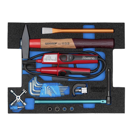 Zestaw narzędzi sanitarnych w module 2/2 L-BOXX 136, 23 elementy, Gedore 1100 CT2-03-600 D, 2940604