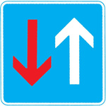 Znak drogowy 308 600x600mm Pierwszeństwo z przeciwka