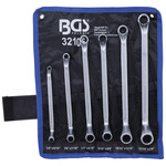 Zestaw 6 kluczy oczkowych dwustronnych głęboko odsadzone calowe 1/4" - 3/4, BGS 32105