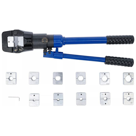 Zestaw szczypiec do zaciskania hydrauliczne 16-400 mm², BGS 9573