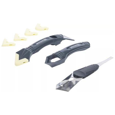Zestaw 8 skrobaków do usuwania silikonu i szpachli, BGS Diy 85200