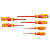 Zestaw 6 wkrętaków SLIM DRIVE płaskie + krzyżakowe, izolowanych VDE, Gedore VDE 2162-2172 PZ-06, 2928728
