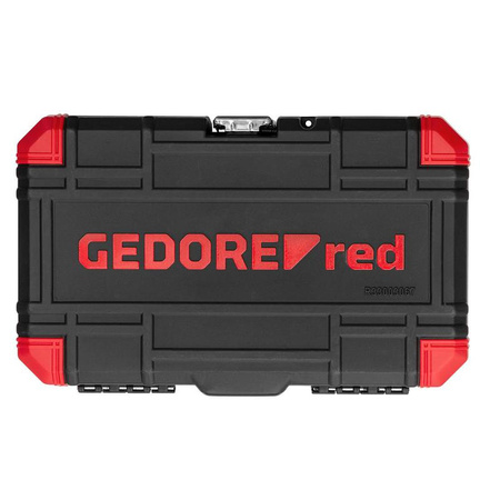 Zestaw bitów 1/4" z magnetycznym wkrętakiem i szybkozłączką, długie bity, 67 el., GEDORE RED, R33003067