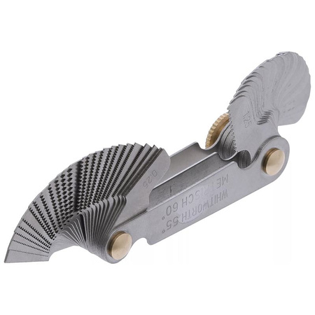 Sprawdzian do gwintów 52 wzorce metryczne 0,25-6,0 mm, Whitworth 4G-62G, BGS 3069