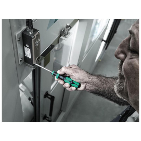 Zestaw bitów z małą rękojeścią i funkcją grzechotki, 1/4", 15-częściowy, Kraftform Kompakt 838 RA-R M Set 1 Wera