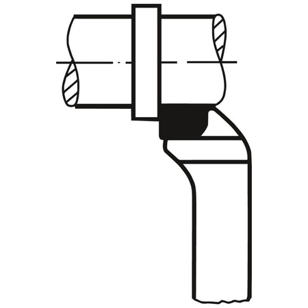 Nóż tokarski czołowy osadzony, prawy, 16 x 16 x 110 mm, DIN 4977, P25/30 WILKE