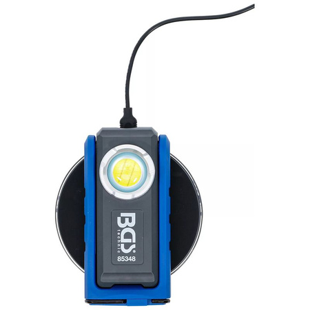 Lampa warsztatowa COB LED z magnesem i hakiem składana z funkcją ładowania indukcyjnego, BGS 85348