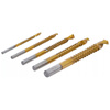 Zestaw 8 wierteł-frezów HSS 3 - 8 mm powlekanych azotkiem tytanu, BGS Diy 50795