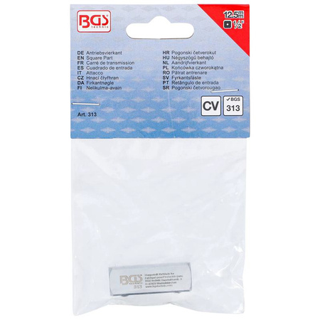 Końcówka czworokątna czworokąt zewnętrzny 12,5 mm (1/2") do BGS 312, BGS 313